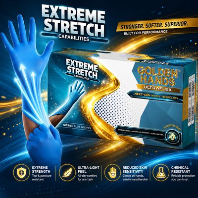 Nitrile Blue Ultraflex Gloves 100s
