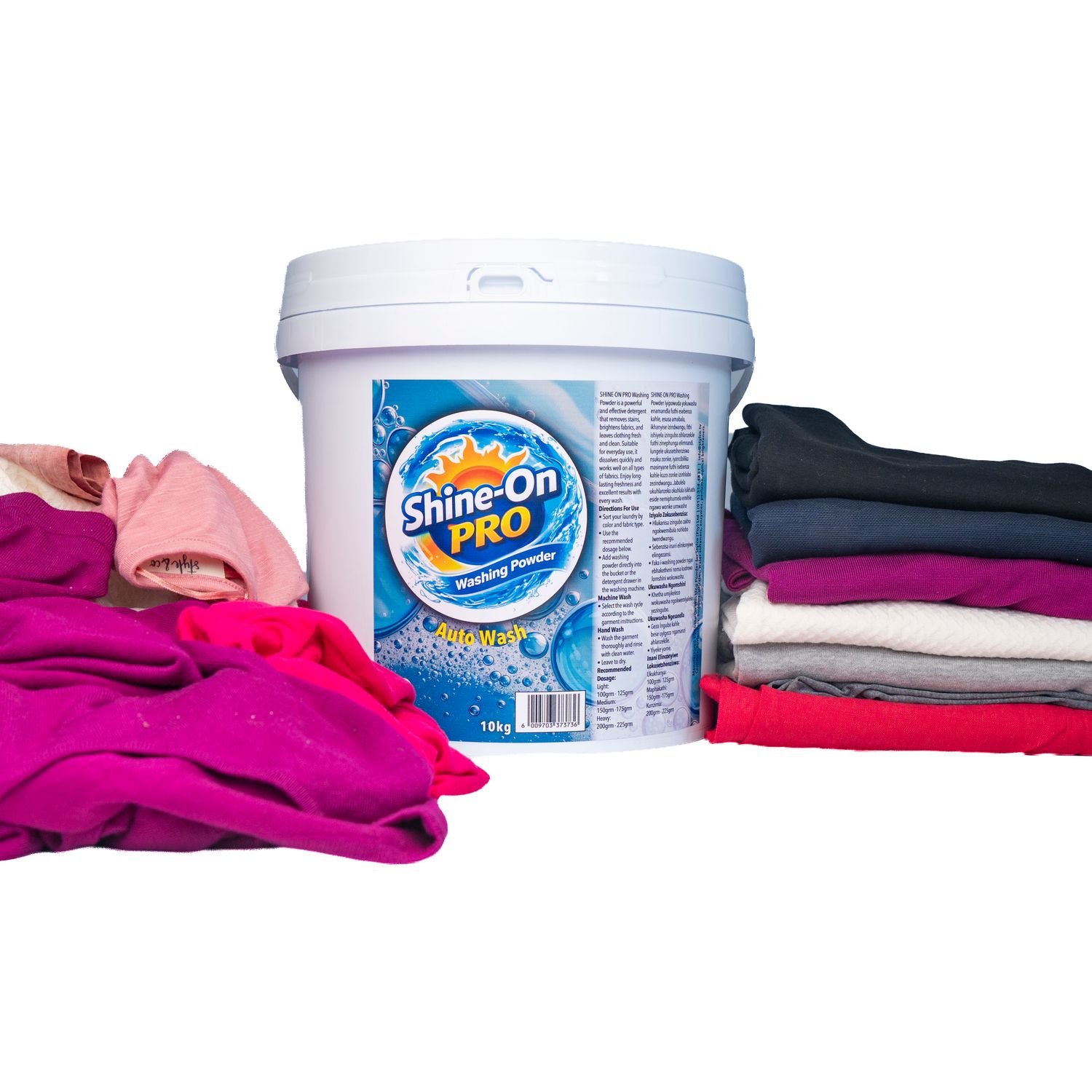 Shine-On Pro washing powder tub for auto and hand wash laundry | SundryMed Supplies