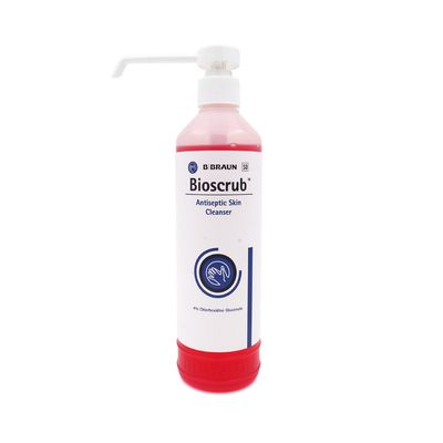 BioScrub antiseptic surgical hand scrub bottle for hospital use | SundryMed Supplies