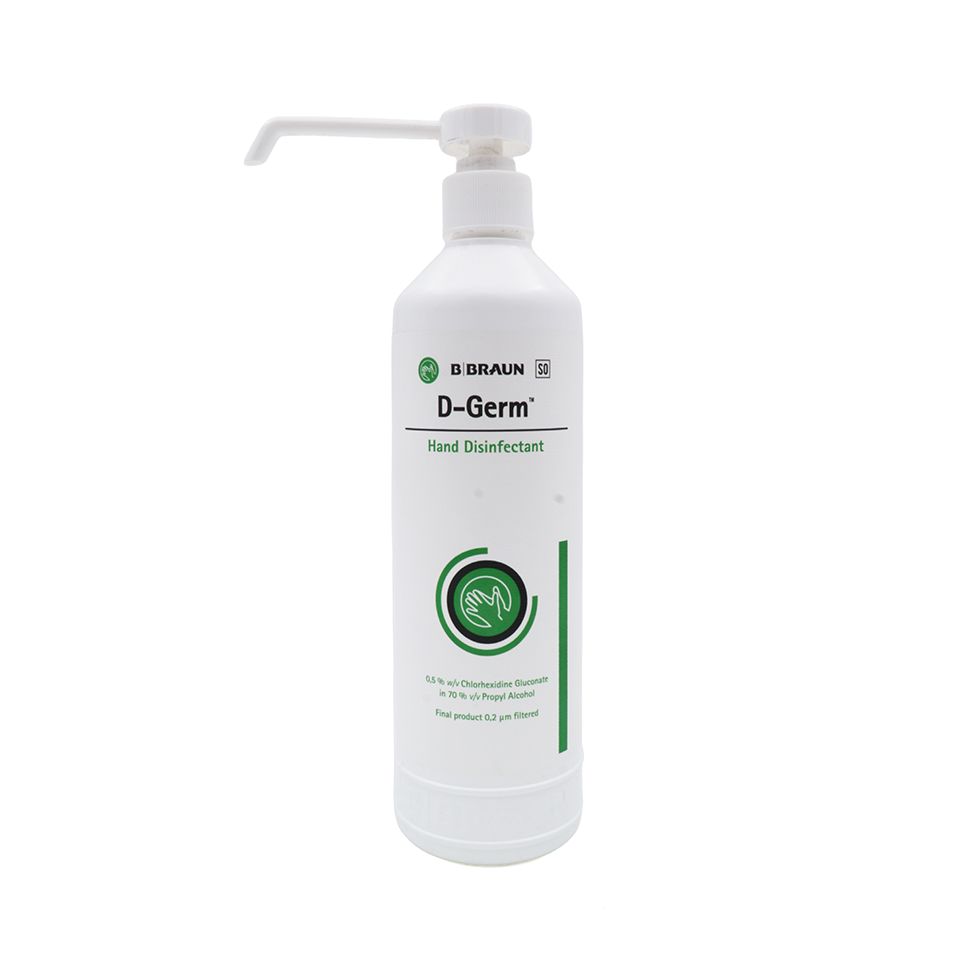 D-Germ hand disinfectant 500ml pump bottle for clinical hand hygiene | SundryMed Supplies