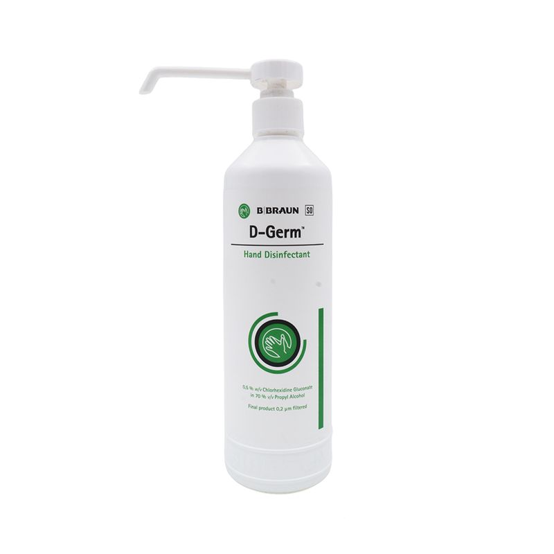 D-Germ hand disinfectant 500ml pump bottle for clinical hand hygiene | SundryMed Supplies