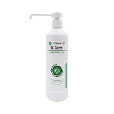 D-Germ hand disinfectant 500ml pump bottle for clinical hand hygiene | SundryMed Supplies