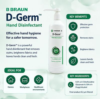 D-Germ Hand Disinfectant 500ml Pump Bottle