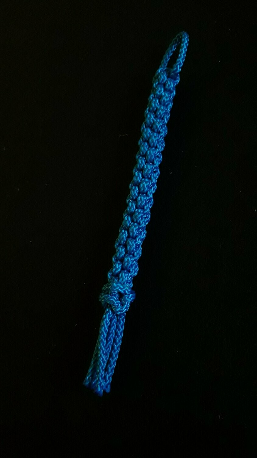Seil-Schlüsselanhänger blau