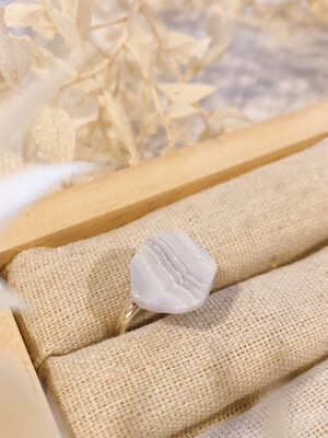 Ring blue lace agaat 925 zilver Ring blue lace agaat 925 zilver