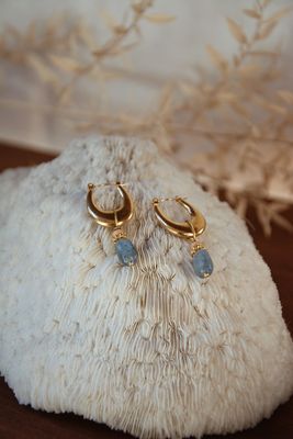 Earthen shine | Stralende aardse oorbellen