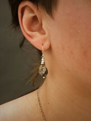 Soft embrace earrings | Oceaan jaspis