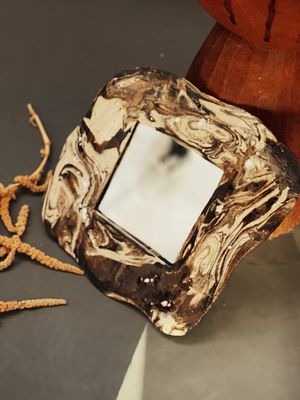 Swirla | Spiegel van  gemengde klei