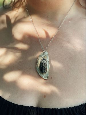 Earth adornment necklace | Toermalijn