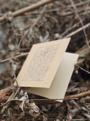 Linoprint | Delicate flower