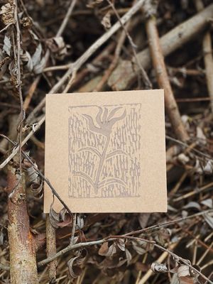 Linoprint | Delicate flower