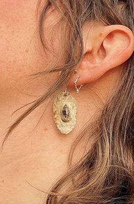 Earth adornment earrings | Hekimer diamant