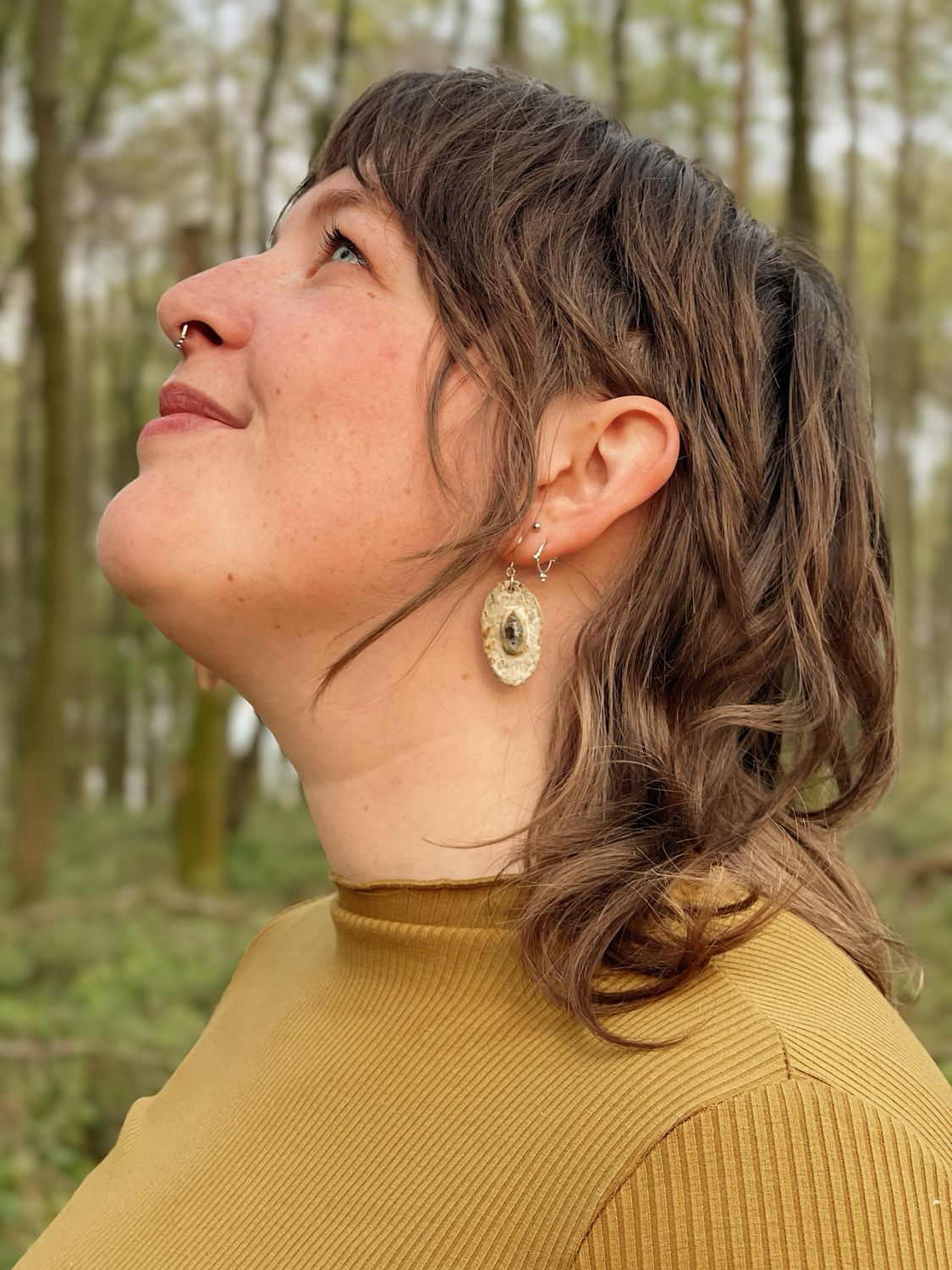 Earth adornment earrings | Hekimer diamant