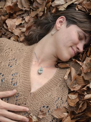 Soft embrace necklace | Oceaan jaspis