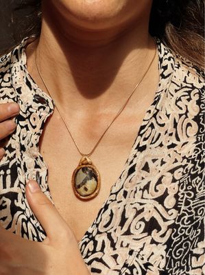 Earth adornment necklace | Septarie