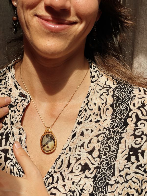 Earth adornment necklace | Septarie