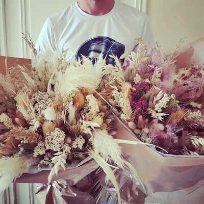 Bouquet de fleurs sechees - bouquet personnalisable - influence naturelle fleuriste