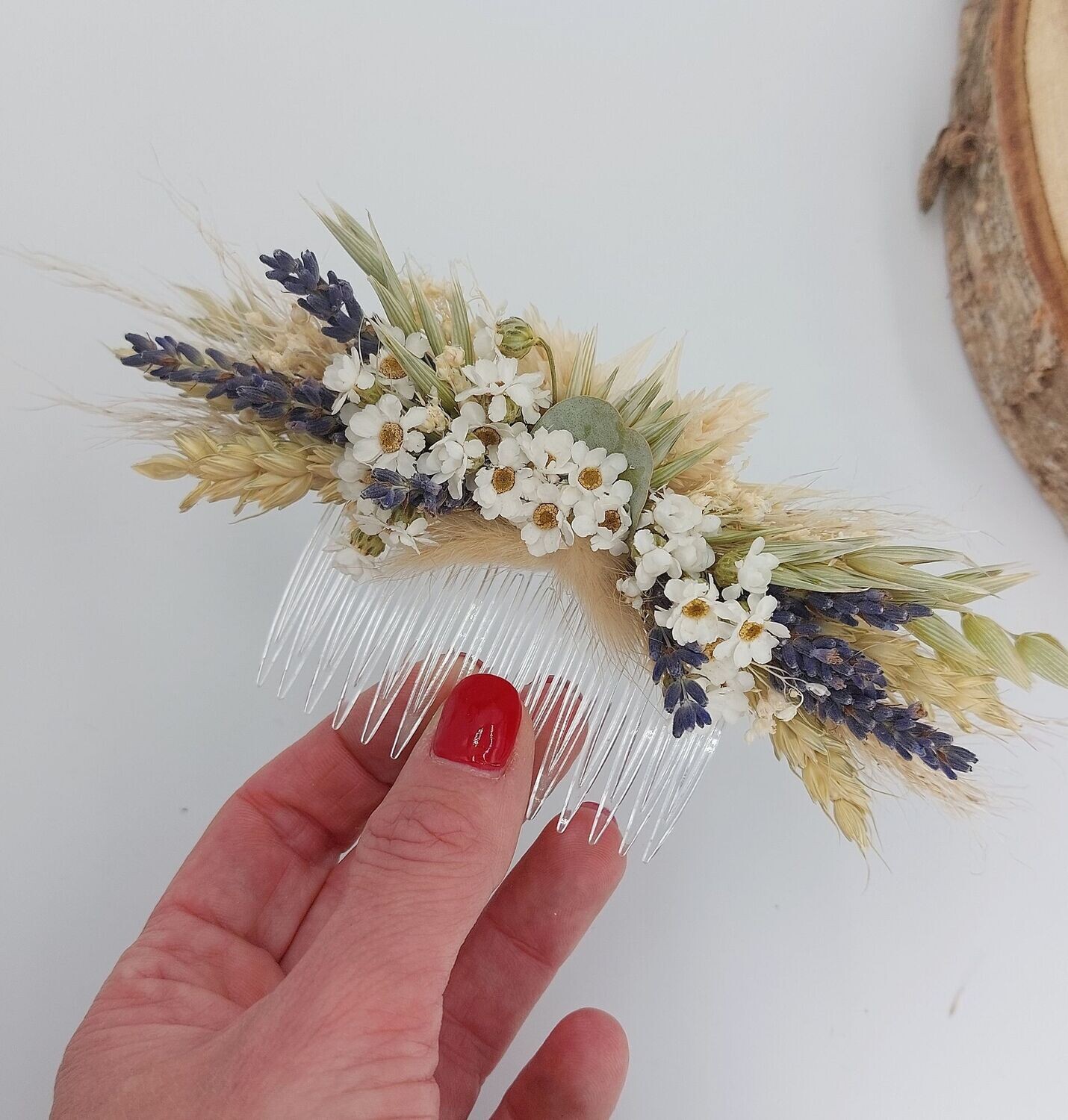 Peigne pour chignon en lavande - influence naturelle