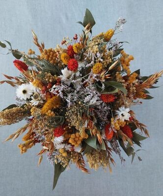 Bouquet de fleurs séchées coloré - Bouquet de fleurs séchées Jessica - Fleuriste Influence Naturelle