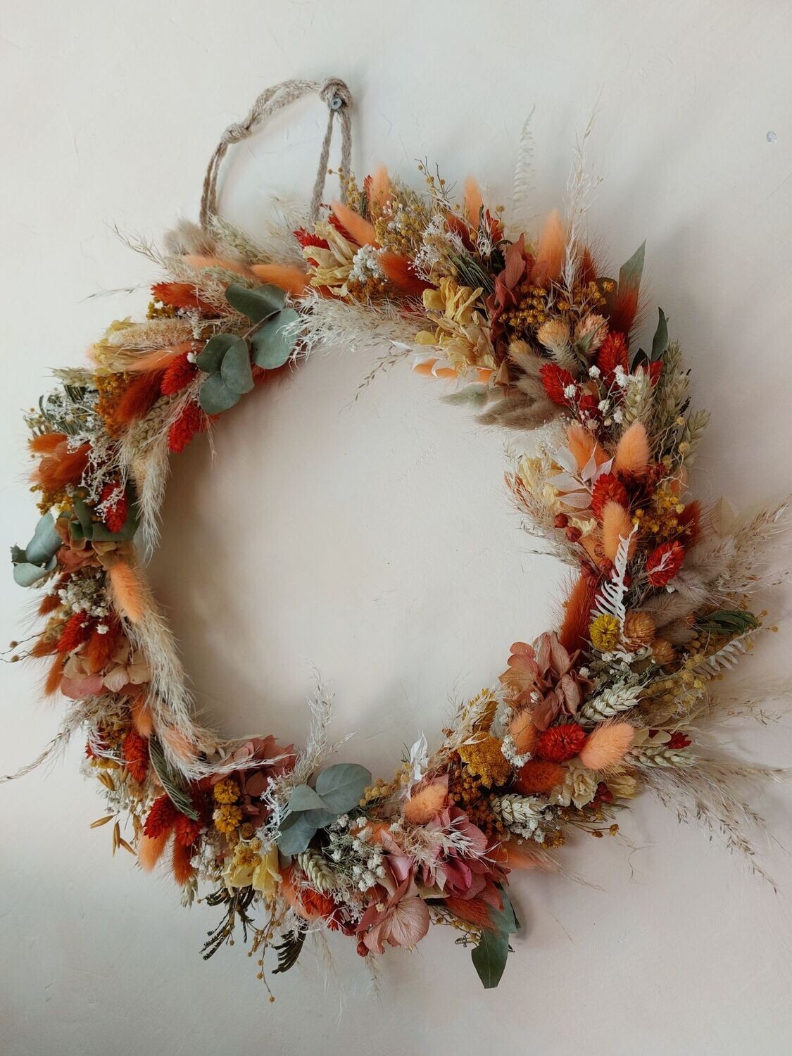 Couronne de fleurs séchées Louise