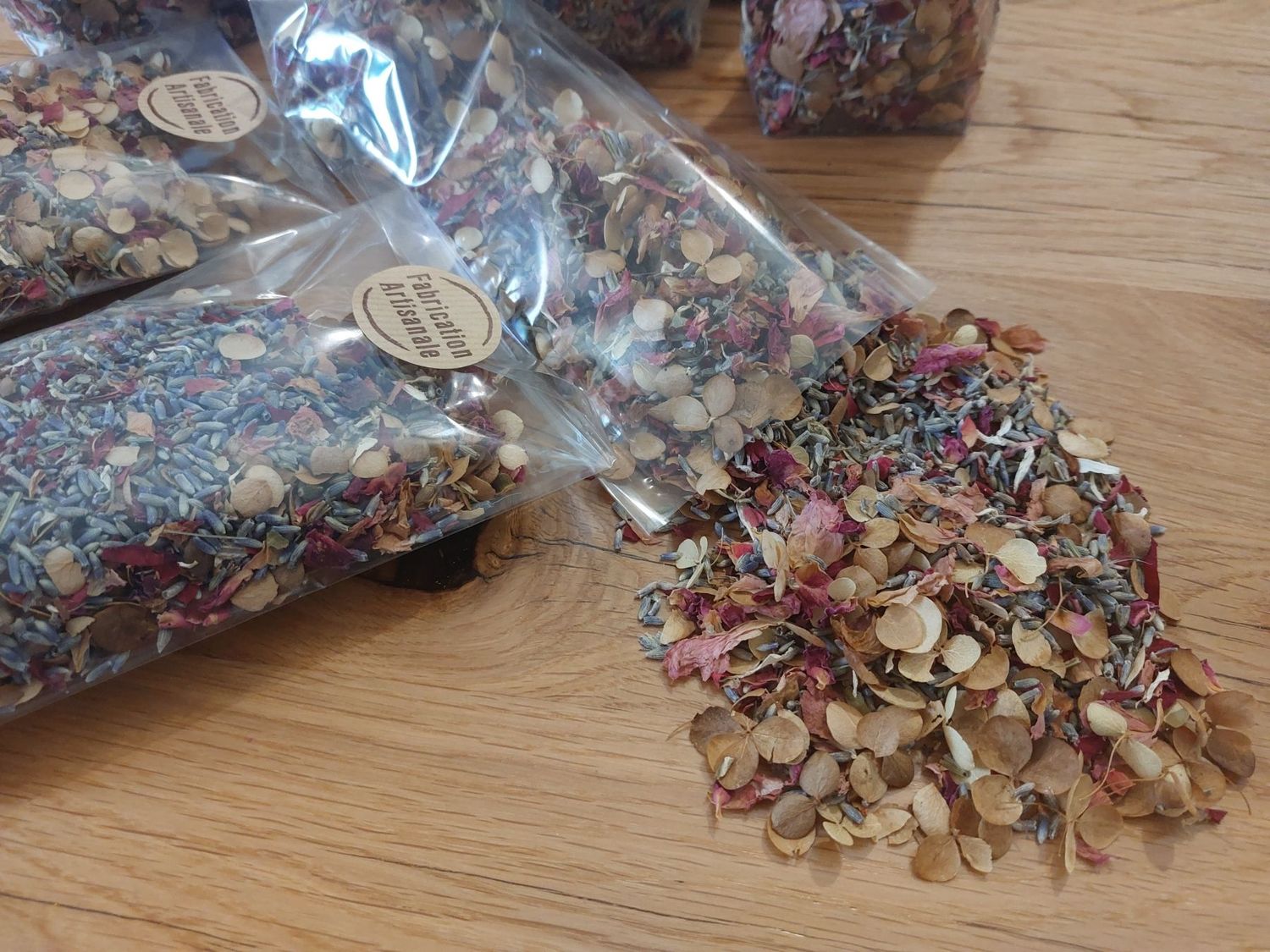 Pétale de fleurs séchées