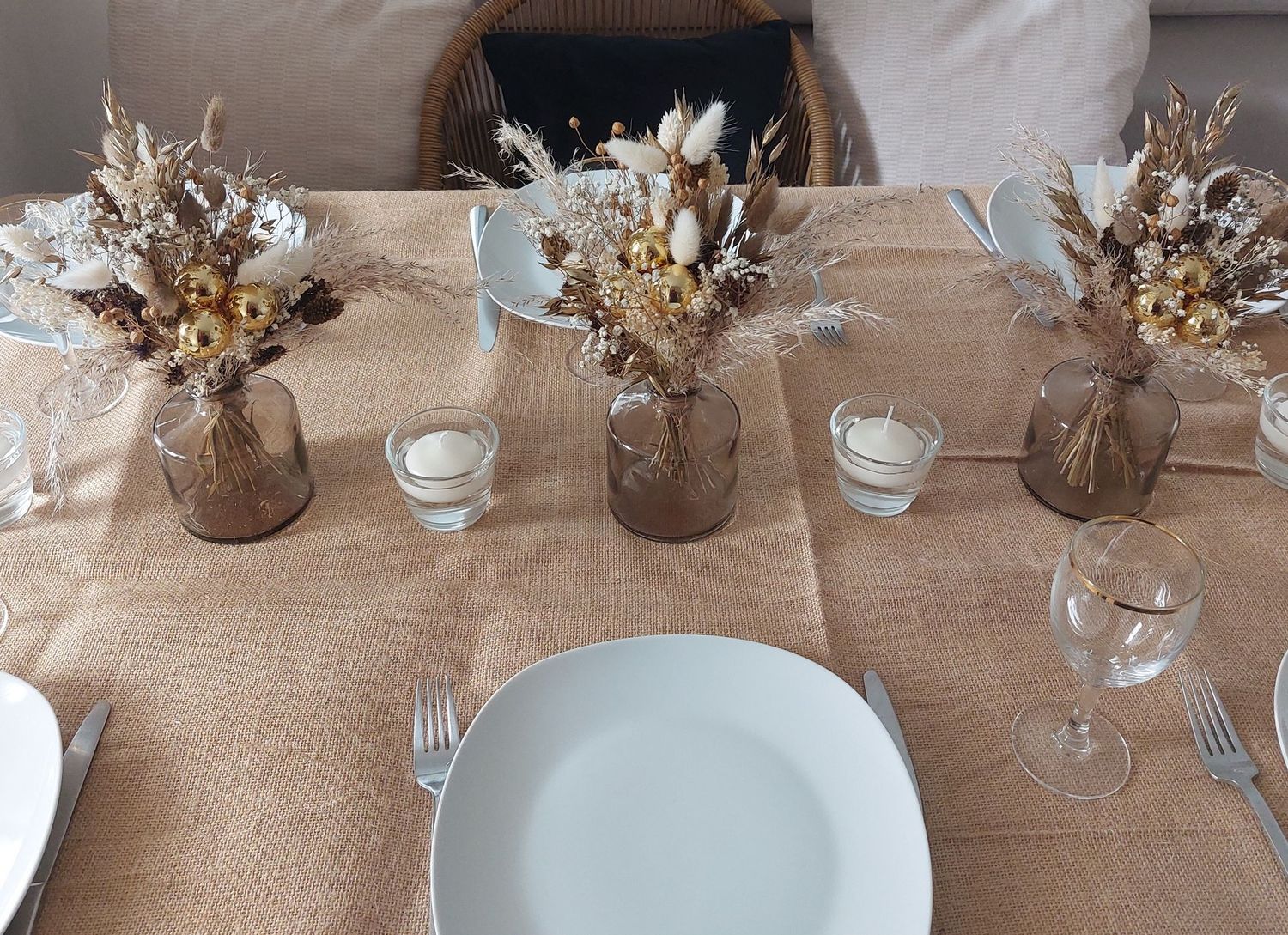 Petit bouquet de table de Noel