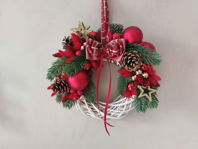 couronne de noel campagnard