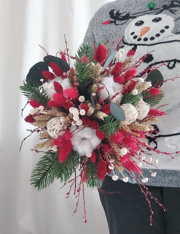 Bouquet de Noel coton