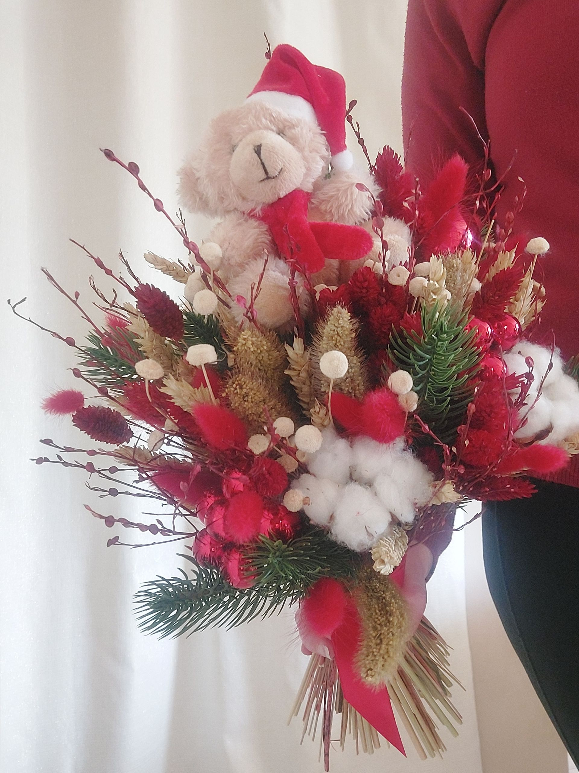 Bouquet de noel rouge et vert