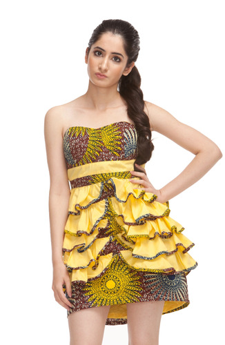 Petal Bloom Dress - Yellow