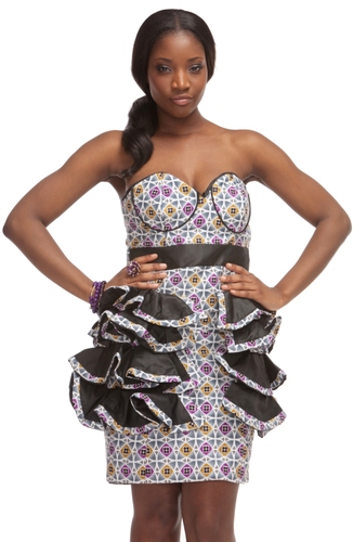 Petal Bloom Dress - Black