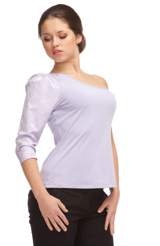 One Sleeve Top - Lilac