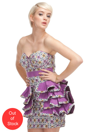 Petal Bloom Dress - Purple