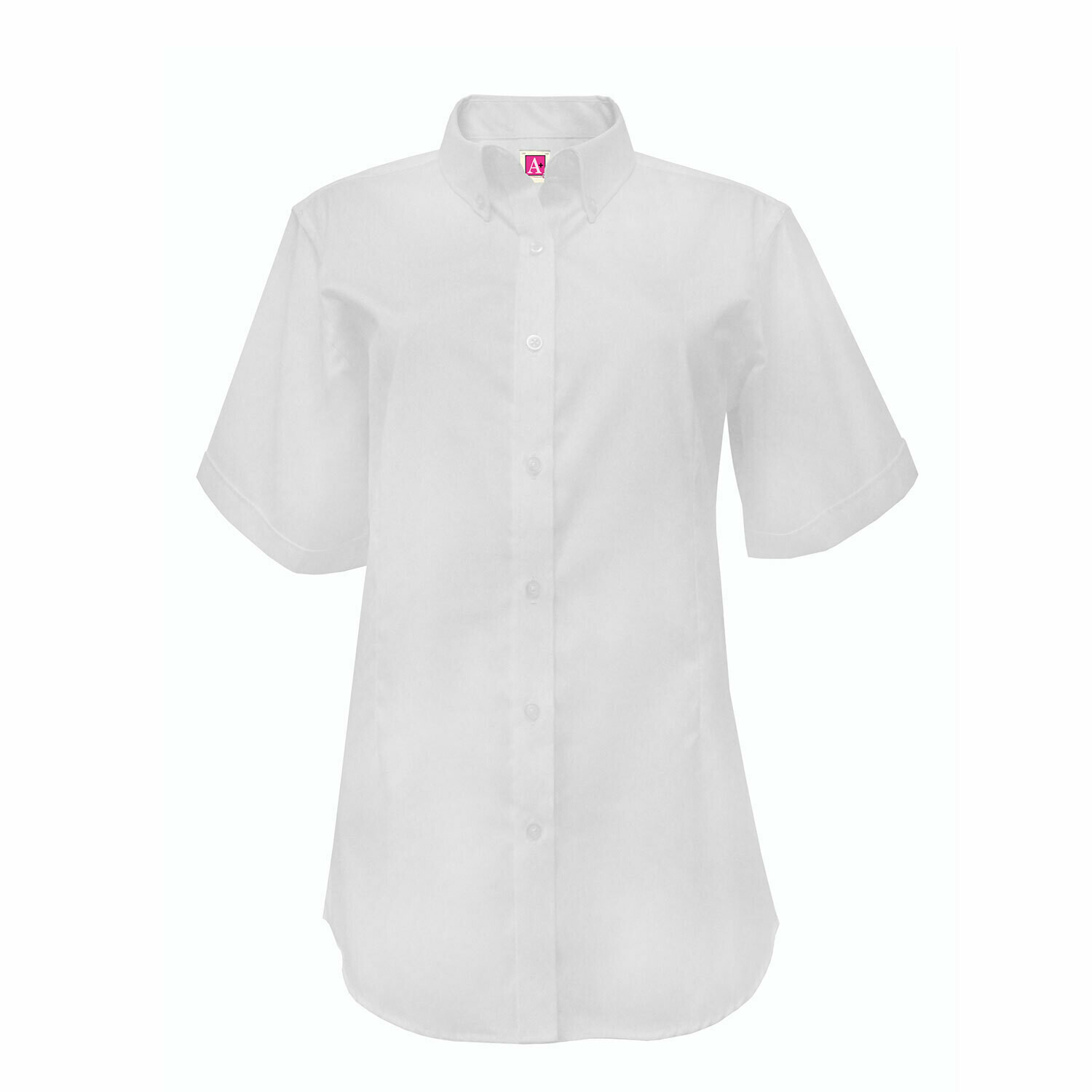 Feminine Fit Oxford Shirt (Short Sleeve)