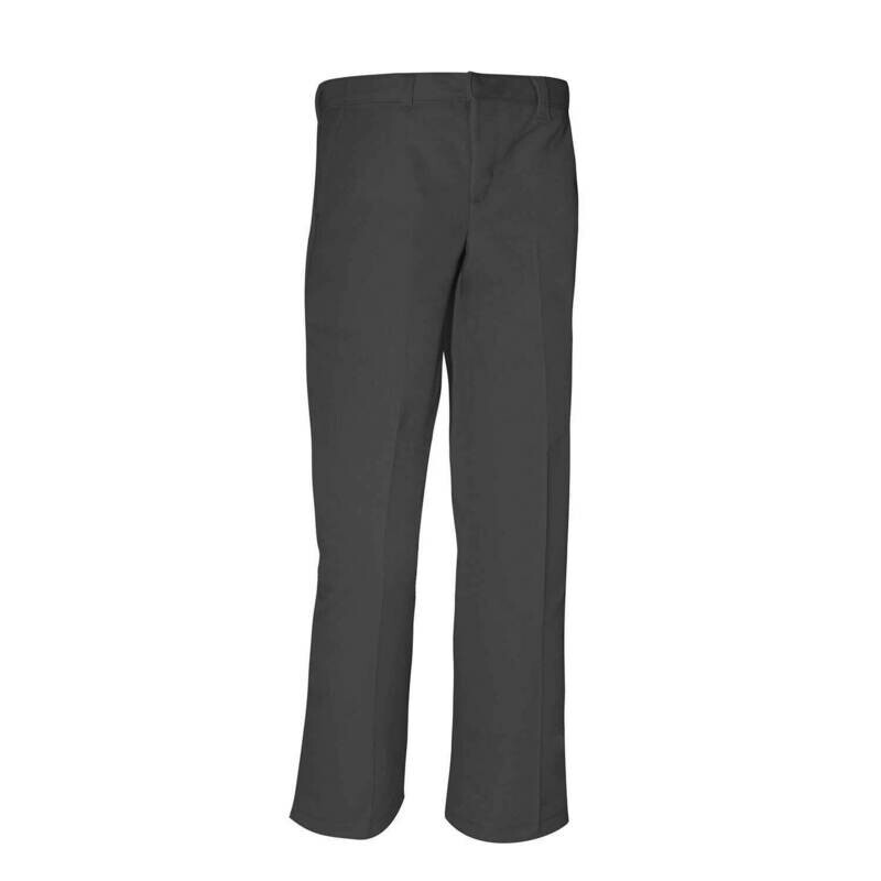 Gray Flat-Front Pants (Adult)