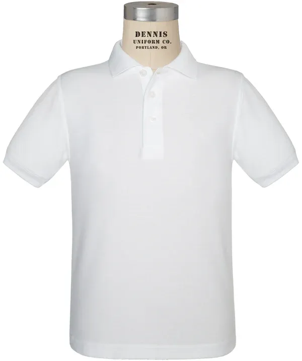 Girl&#39;s White Belmont Polo