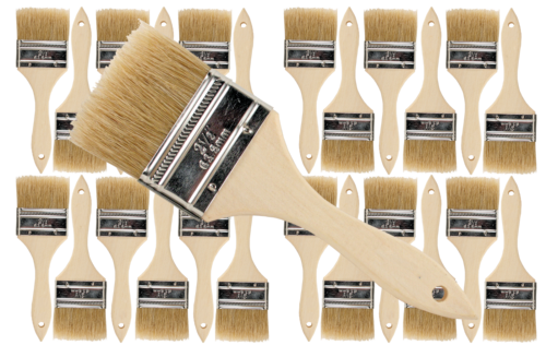 MAGNOLIA Paint Brush 2", 3", 4" Width Paint and Chip Brushes, Case of 24 art bulk supply, glue
