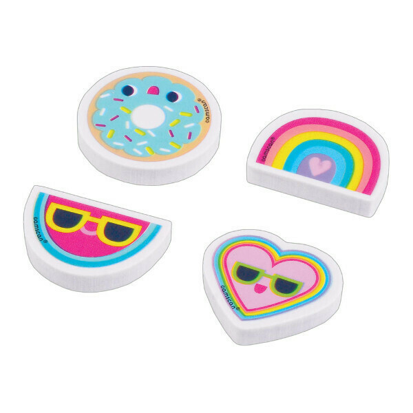 Trendy Girl Erasers 12ct