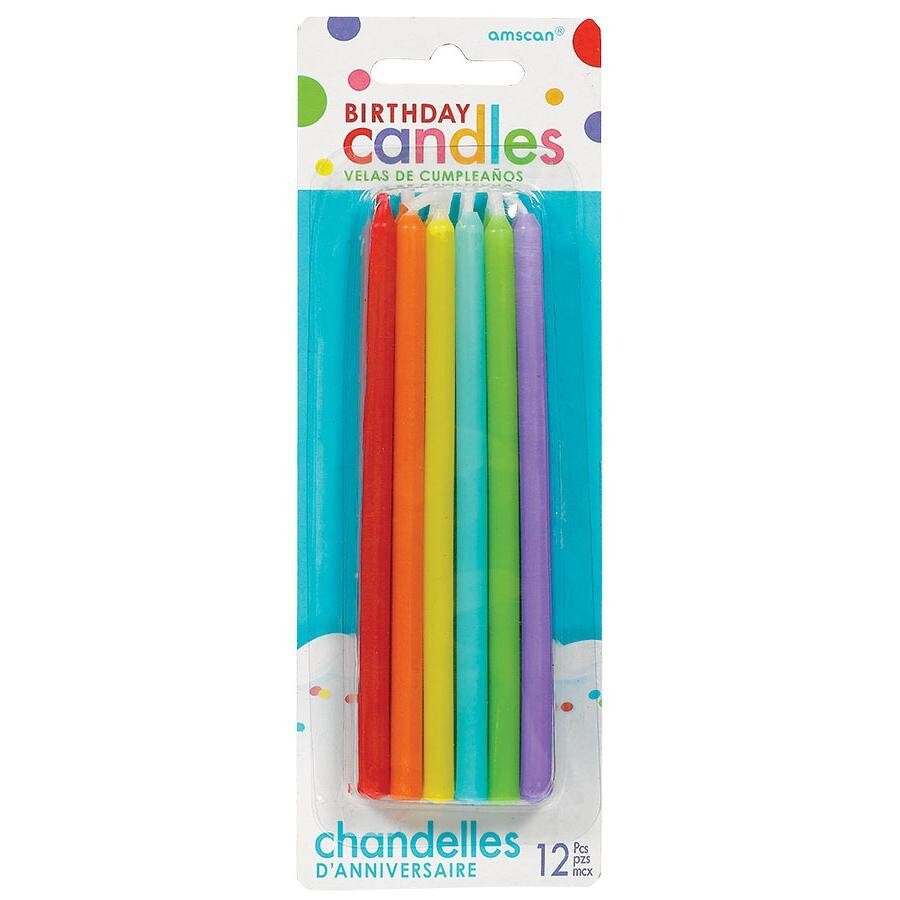 Birthday Candles Rainbow 12ct