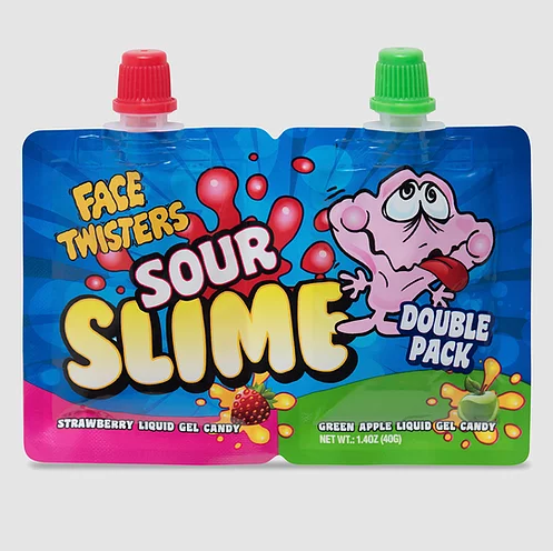 Sour Slime Double Pack Apple/Strawberry