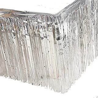 Foil Silver Tableskirt