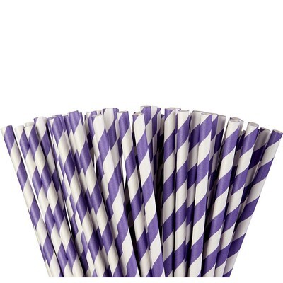 Paper Straw New Purple 24ct