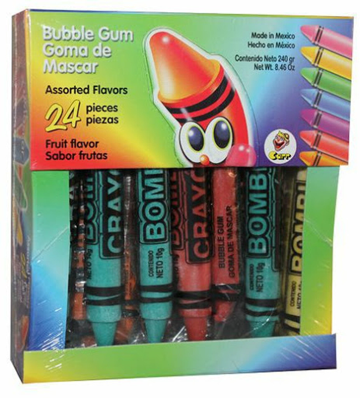 Crayon Bubble Gum 24ct