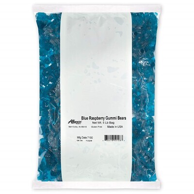 Albanese Gummy Bears Blue Rasp 5lb