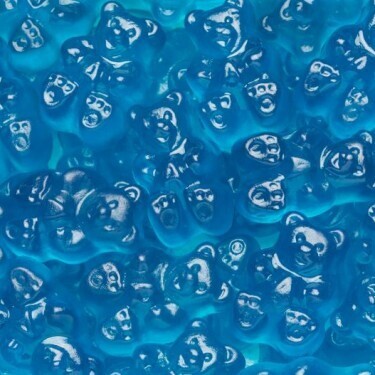 Albanese Gummy Bears Blue Rasp 5lb