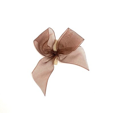 Organza Bows Chocolate 12ct