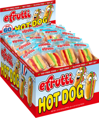 eFrutti Gummi Hot Dog 60ct