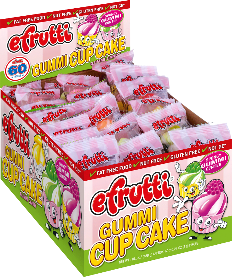 eFrutti Gummi Cupcake 60ct