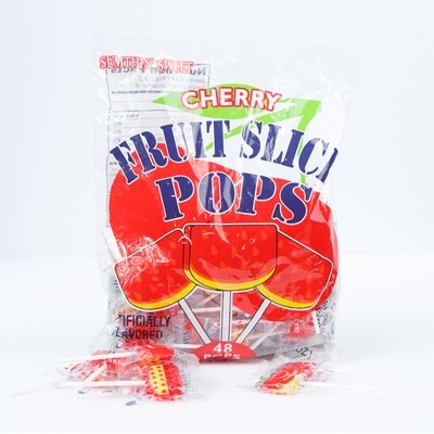 Fruit Slice Pop Cherry 48ct