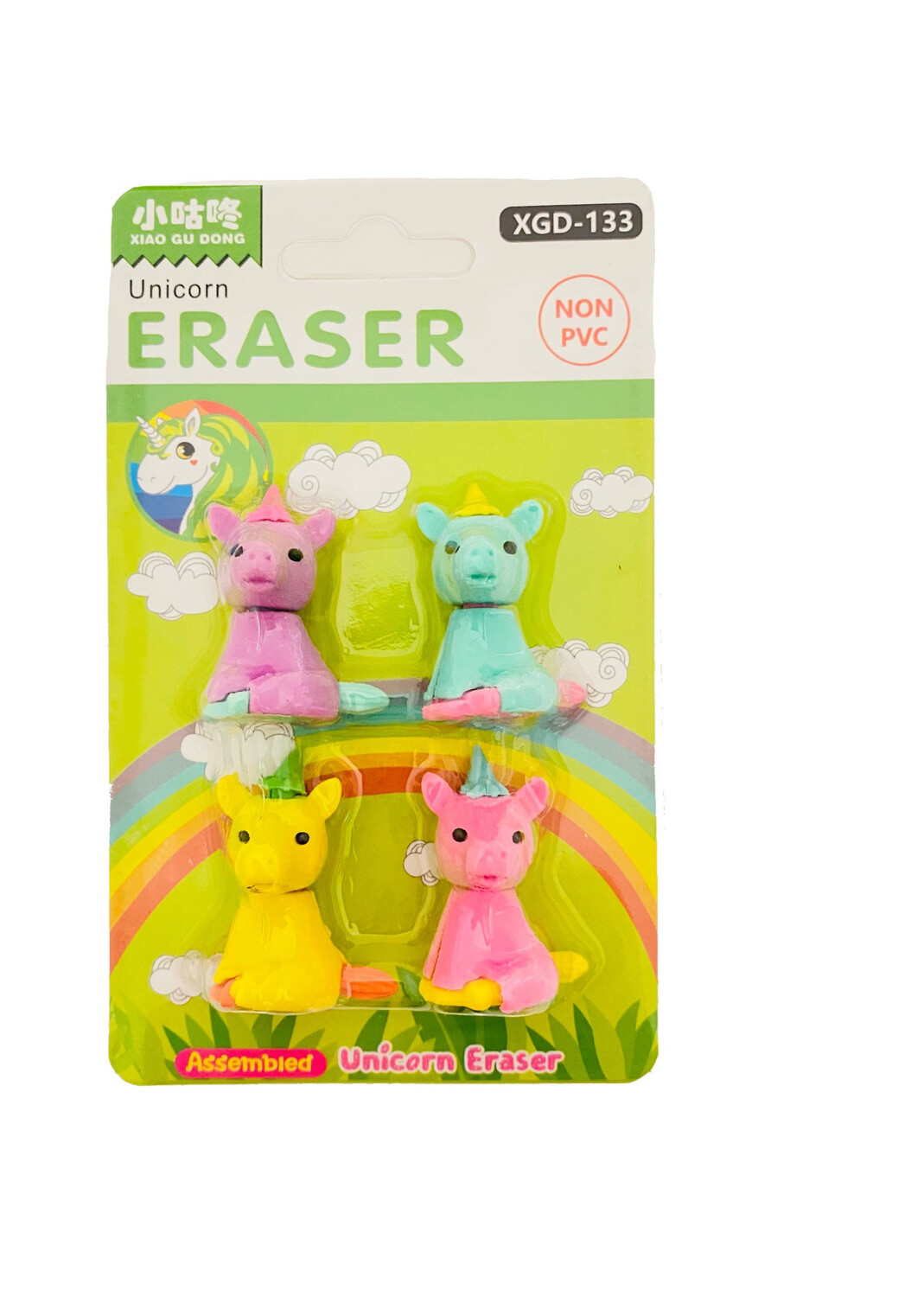 Unicorn Eraser 4ct